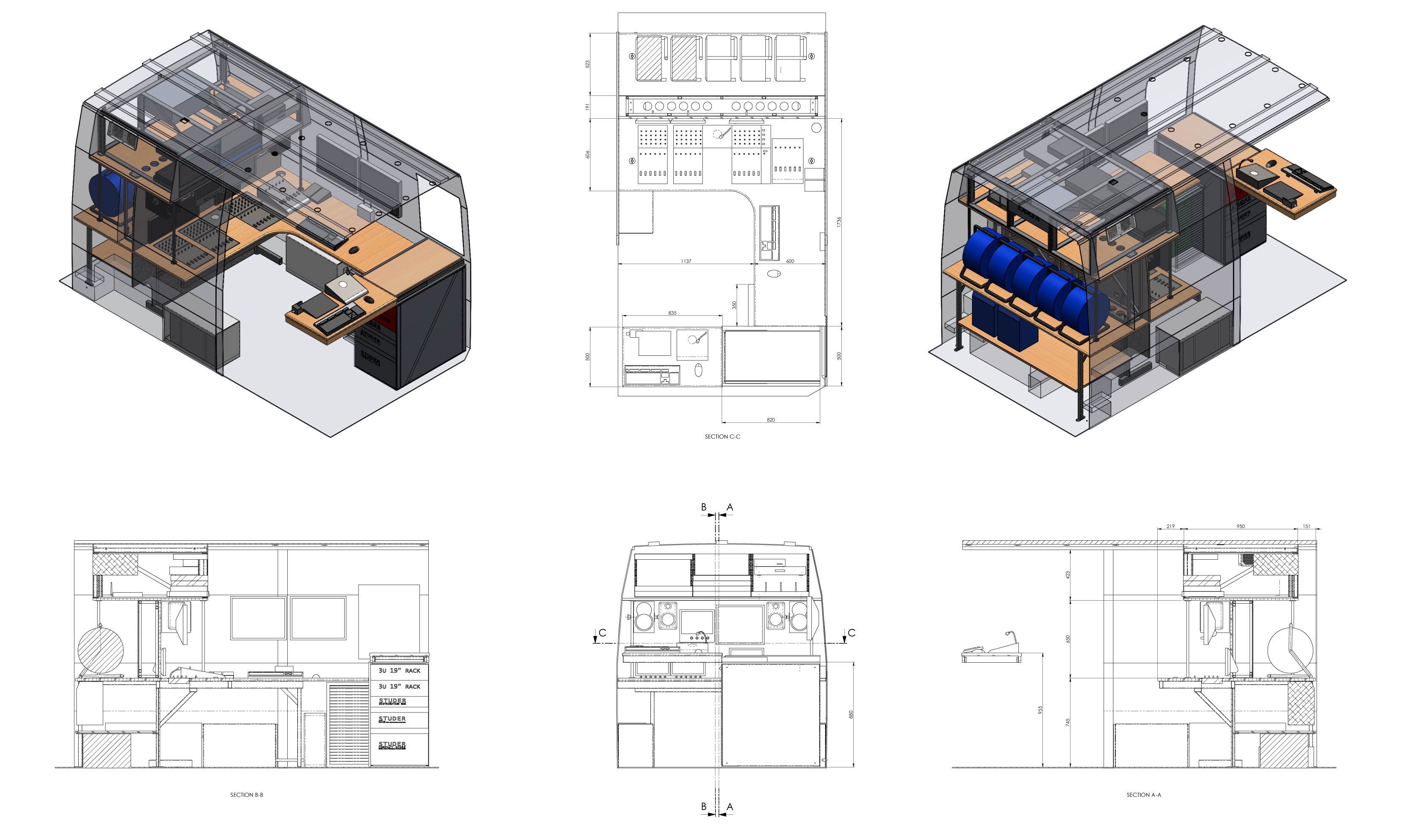 Coach Building - Technical Drawing